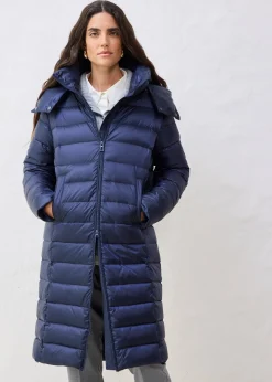 Doudoune longue avec du duvet recyclé