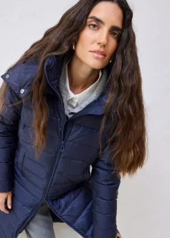 Doudoune longue avec du duvet recyclé