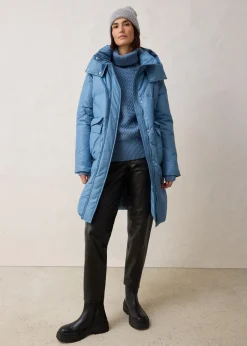 Doudoune longue déperlante