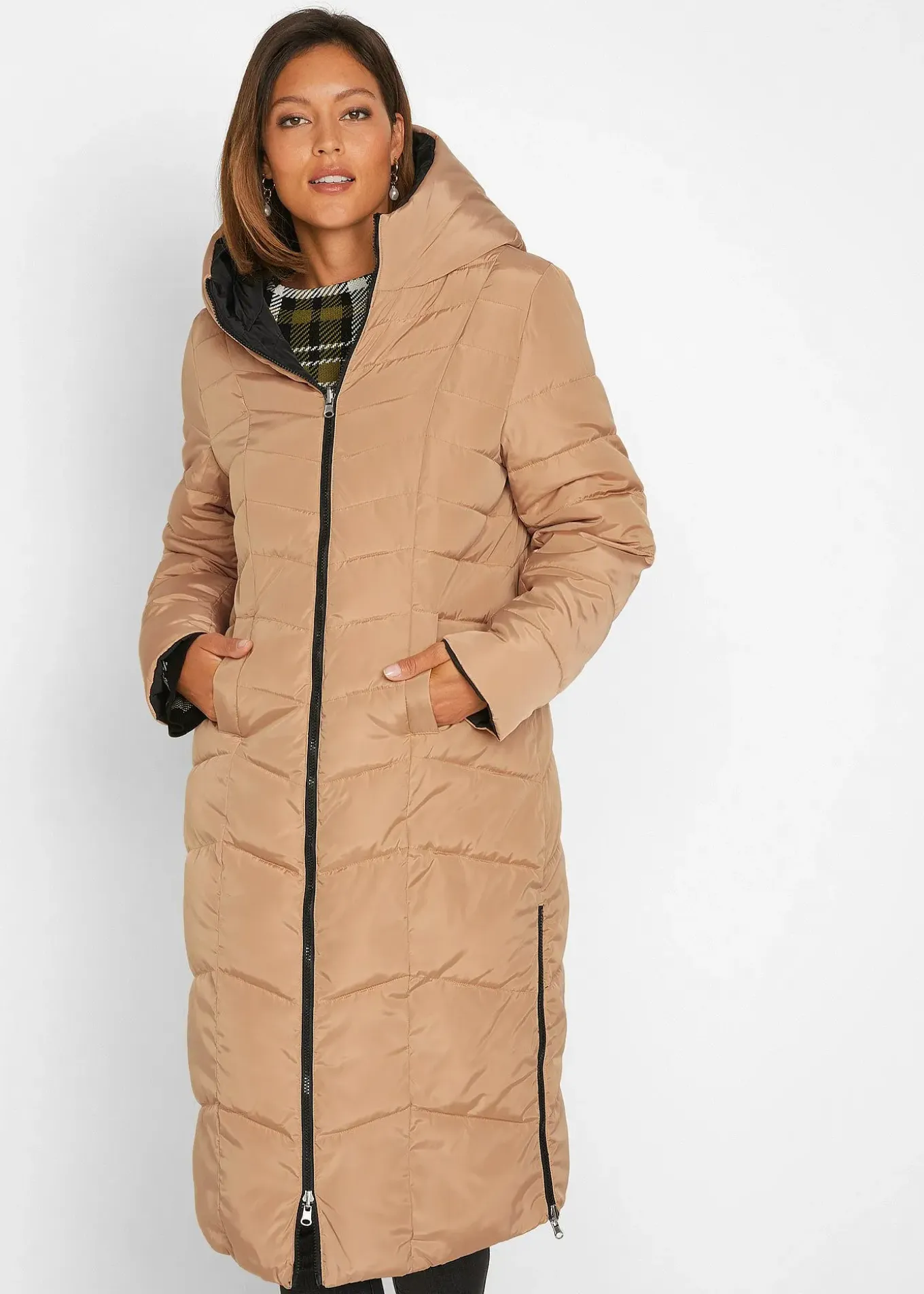 Doudoune longue et réversible