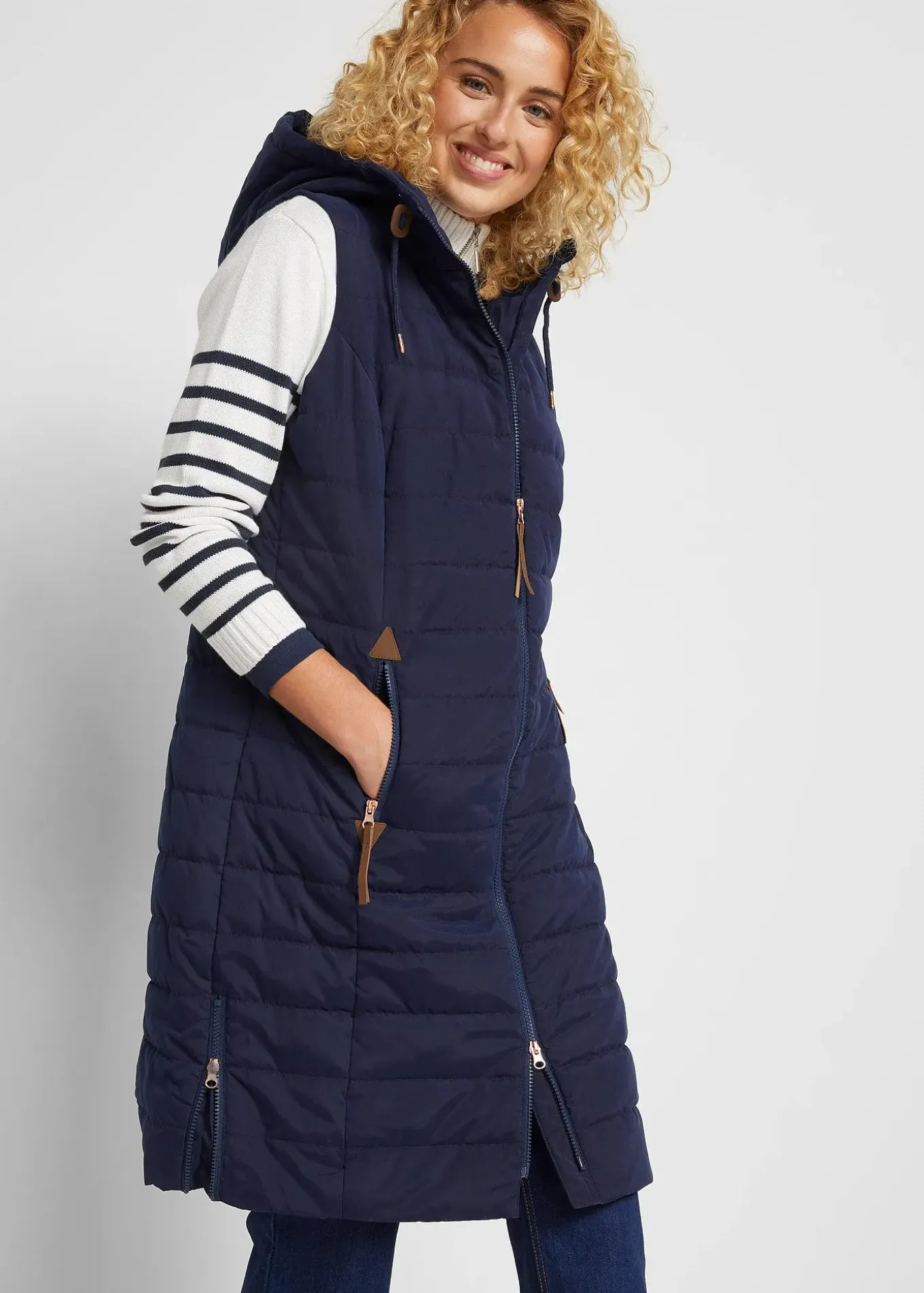 Doudoune longue sans manches