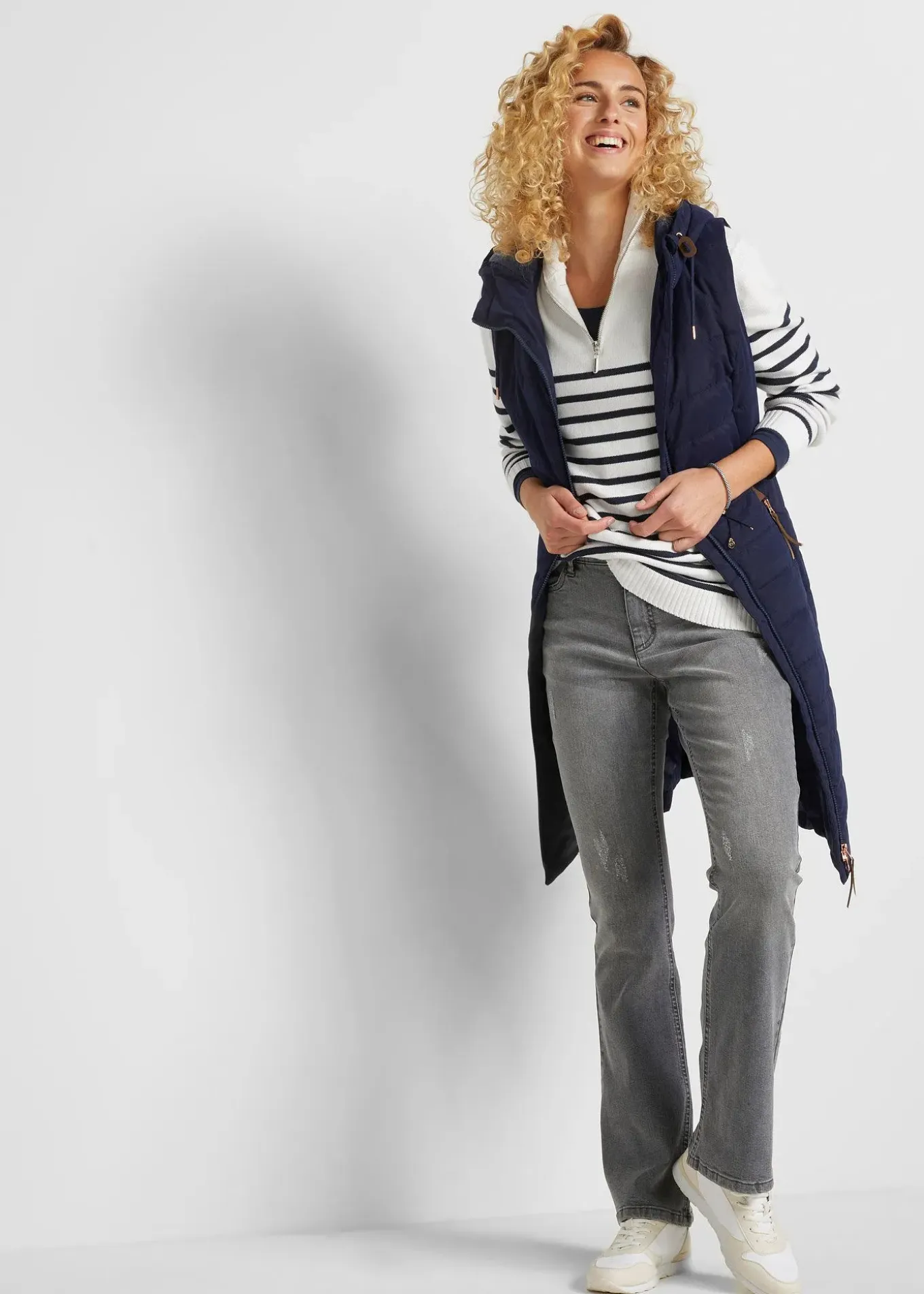 Doudoune longue sans manches