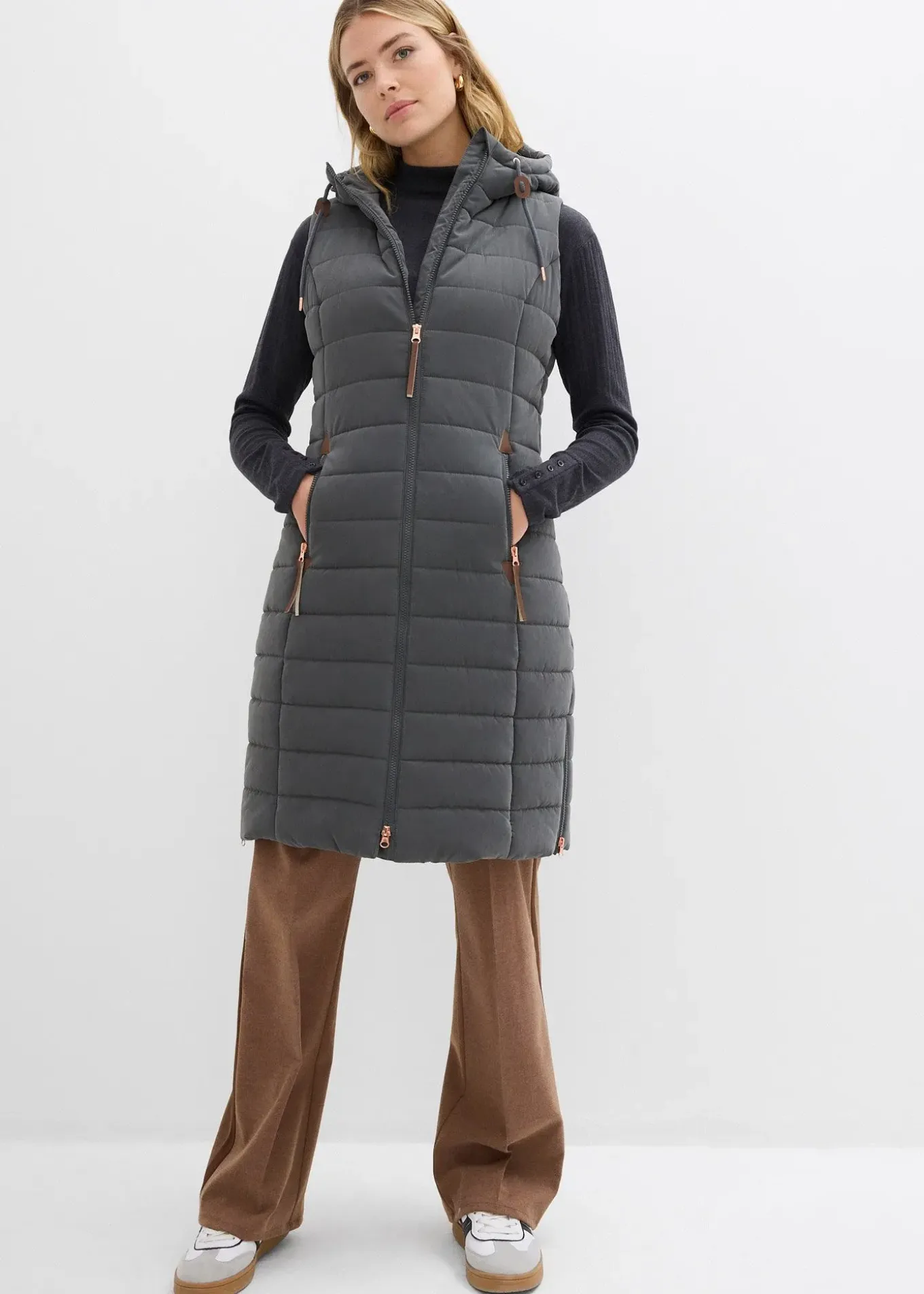 Doudoune longue sans manches