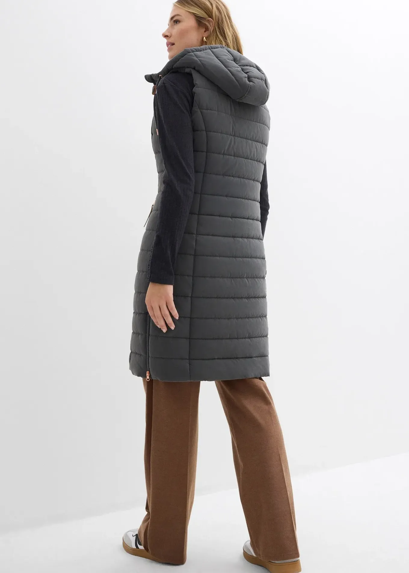 Doudoune longue sans manches