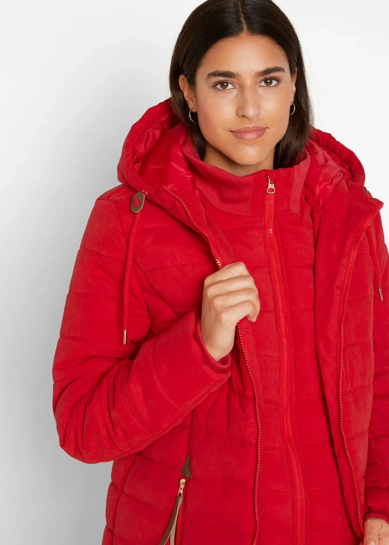 Doudoune longue, style 2 en 1