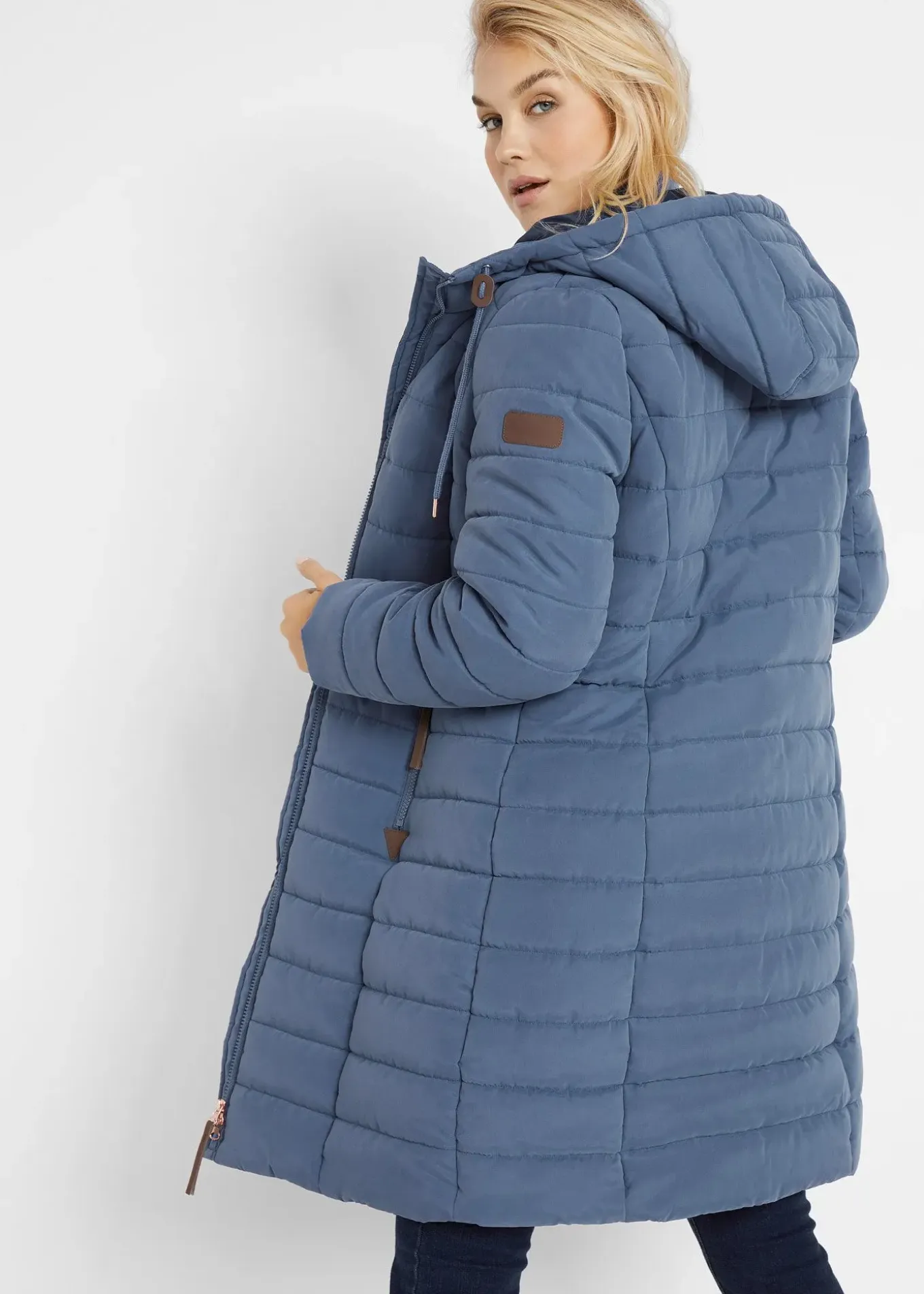 Doudoune longue, style 2 en 1