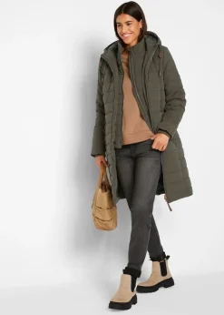 Doudoune longue, style 2 en 1