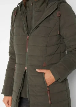 Doudoune longue, style 2 en 1