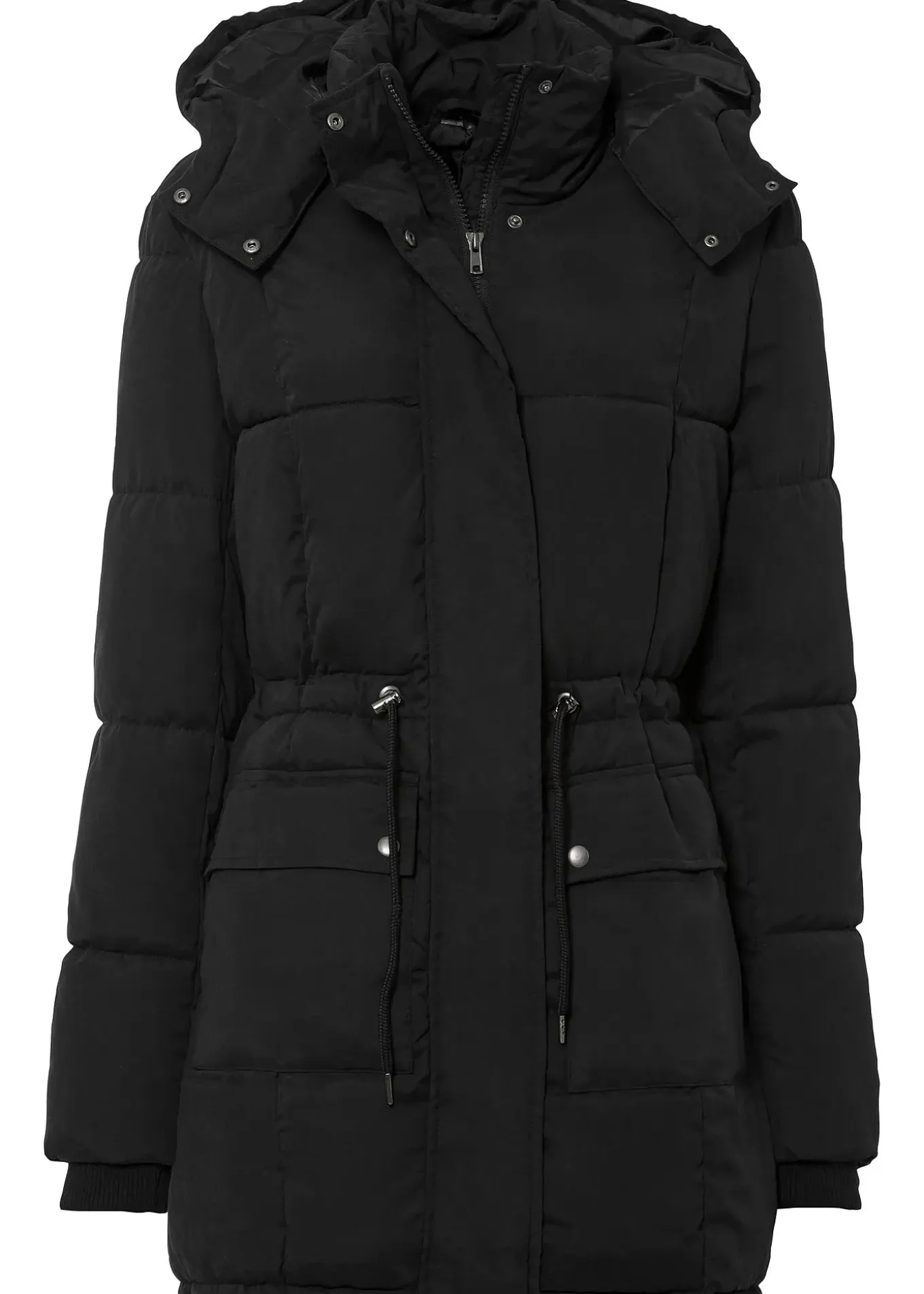 Doudoune mi-longue avec taille réglable