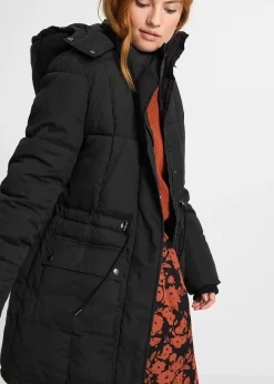 Doudoune mi-longue avec taille réglable