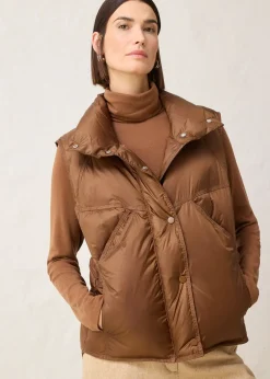 Doudoune sans manches avec duvet recyclé