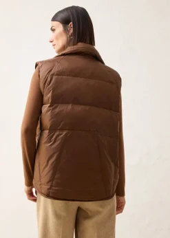 Doudoune sans manches avec duvet recyclé