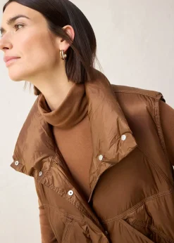 Doudoune sans manches avec duvet recyclé