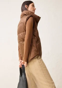 Doudoune sans manches avec duvet recyclé