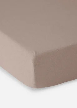 Drap housse effet lin