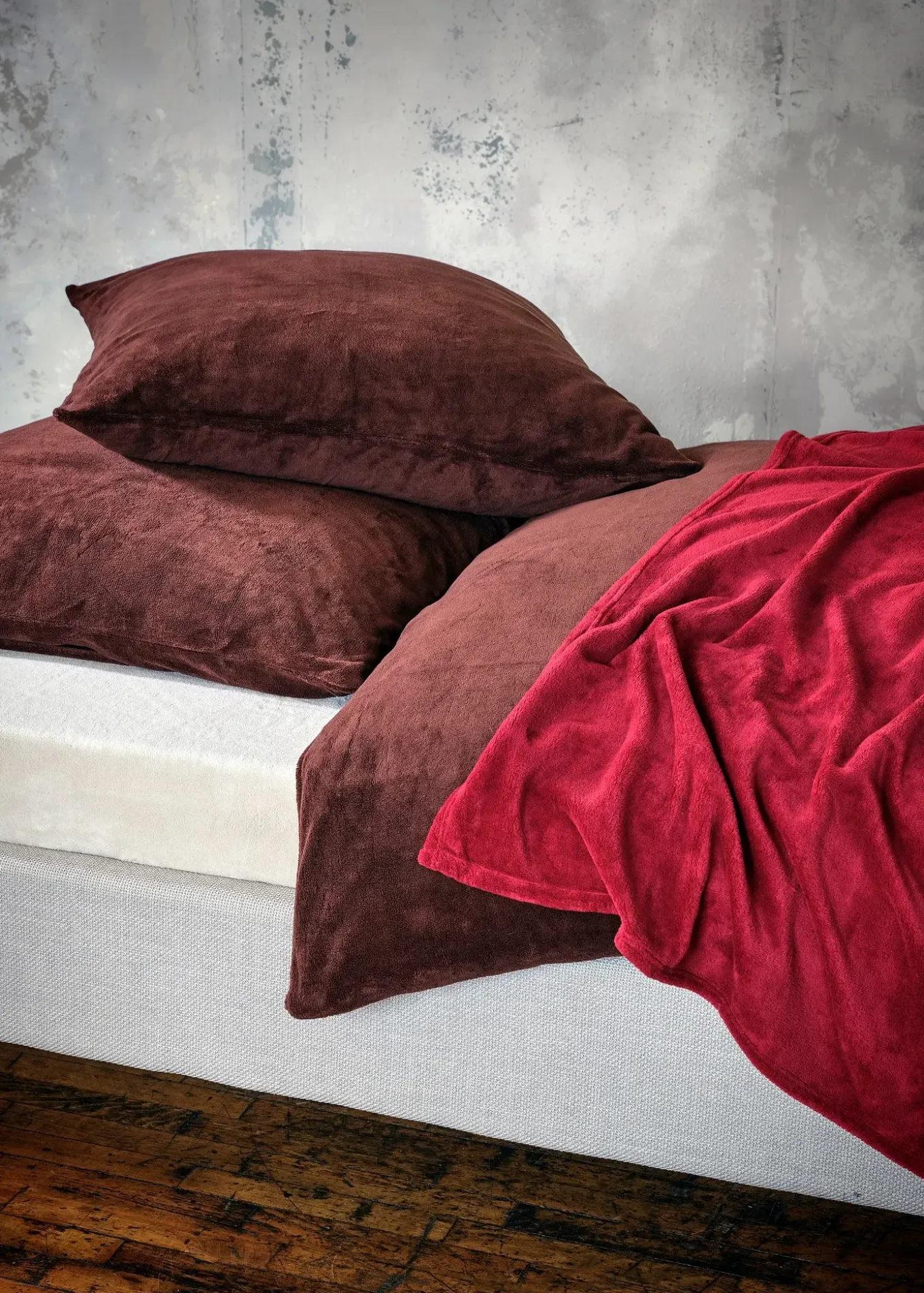 Drap-housse toucher cachemire