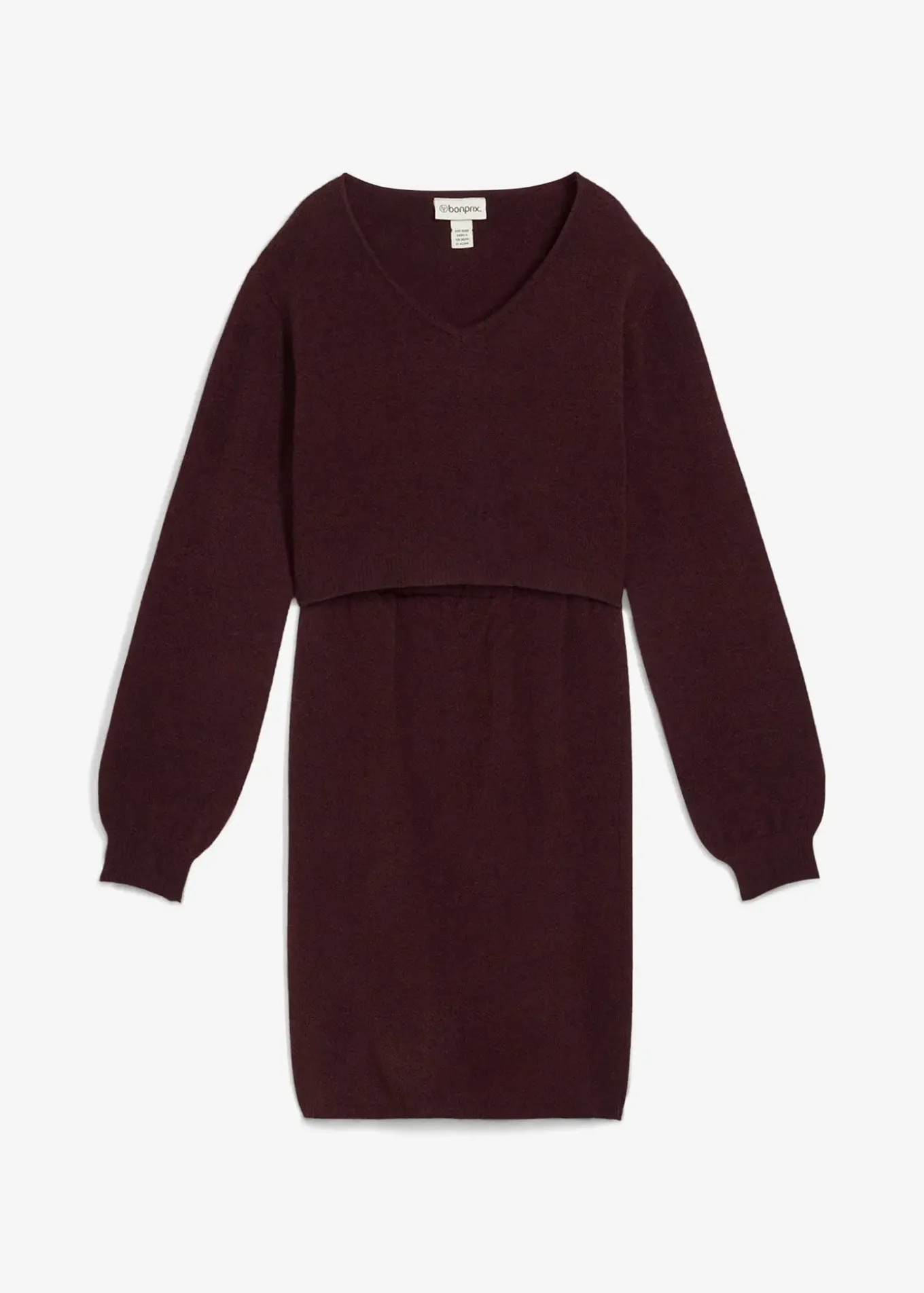 Ensemble 2 pièces en maille de grossesse avec un pull et une jupe