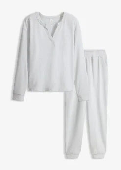 Ensemble d’intérieur doux en jersey gaufré