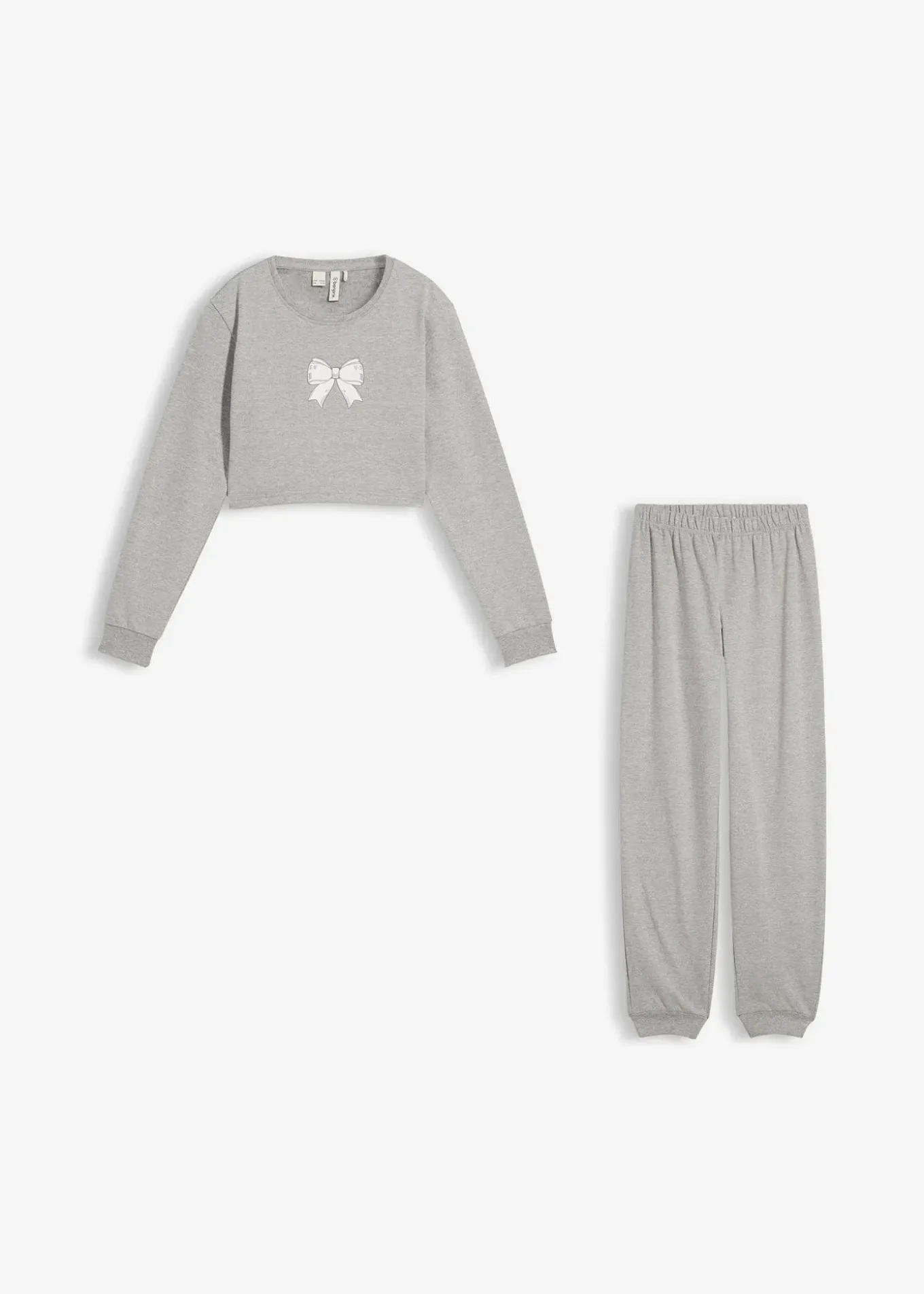 Ensemble d’intérieur en coton mélangé avec un sweat court