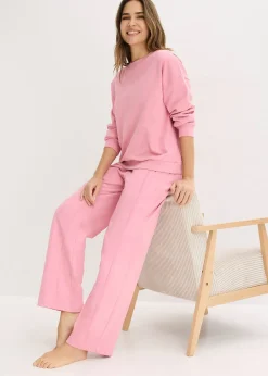 Ensemble d’intérieur en sweat avec haut raccourci