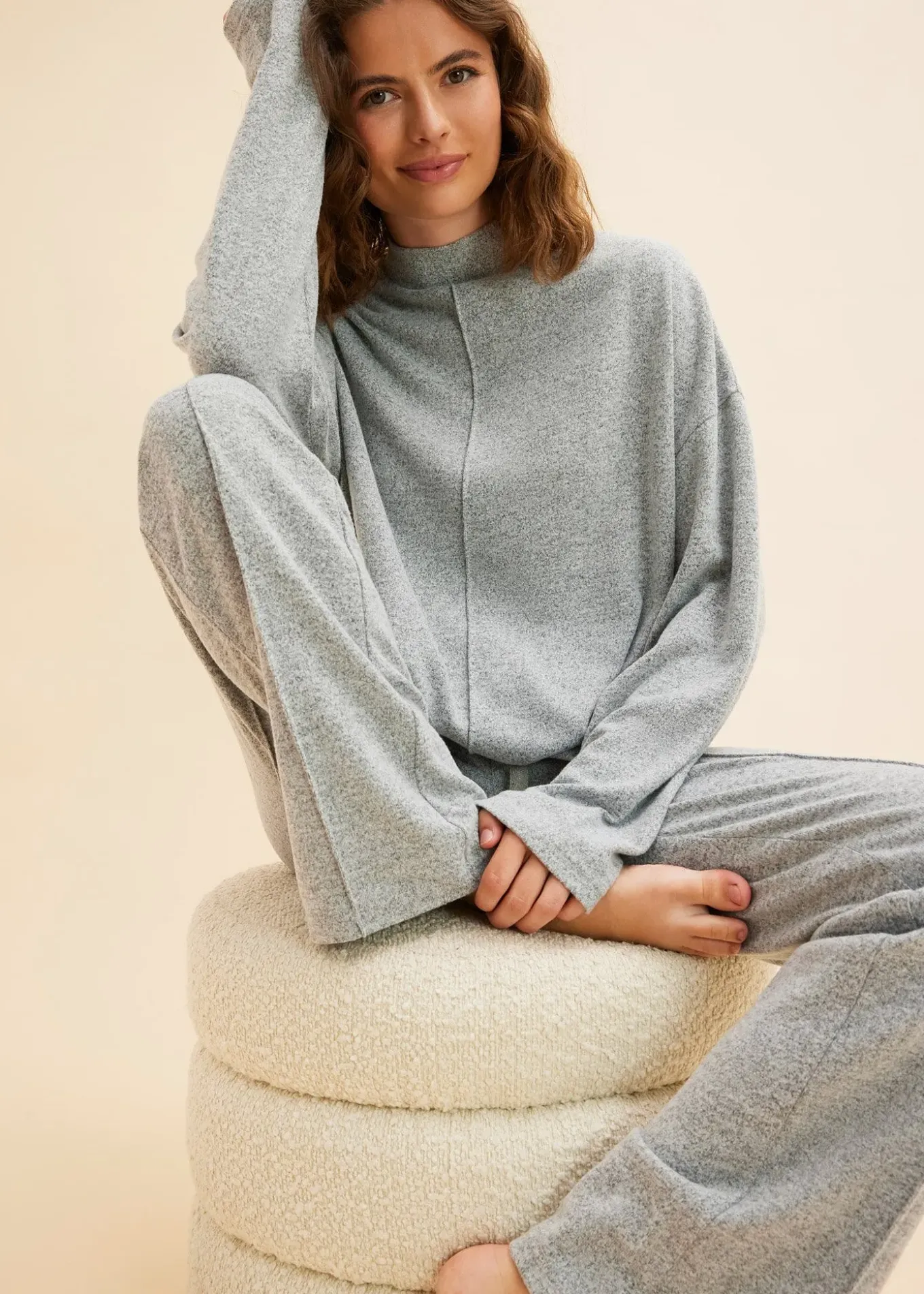 Ensemble d’intérieur oversize en matière douce