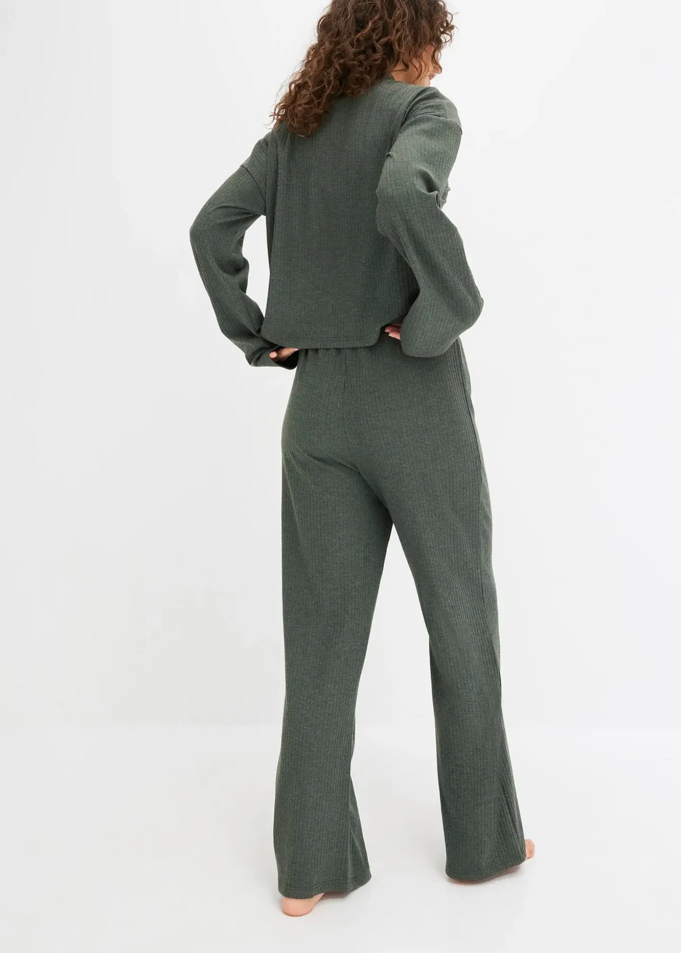 Ensemble d'intérieur oversize en tissu côtelé doux