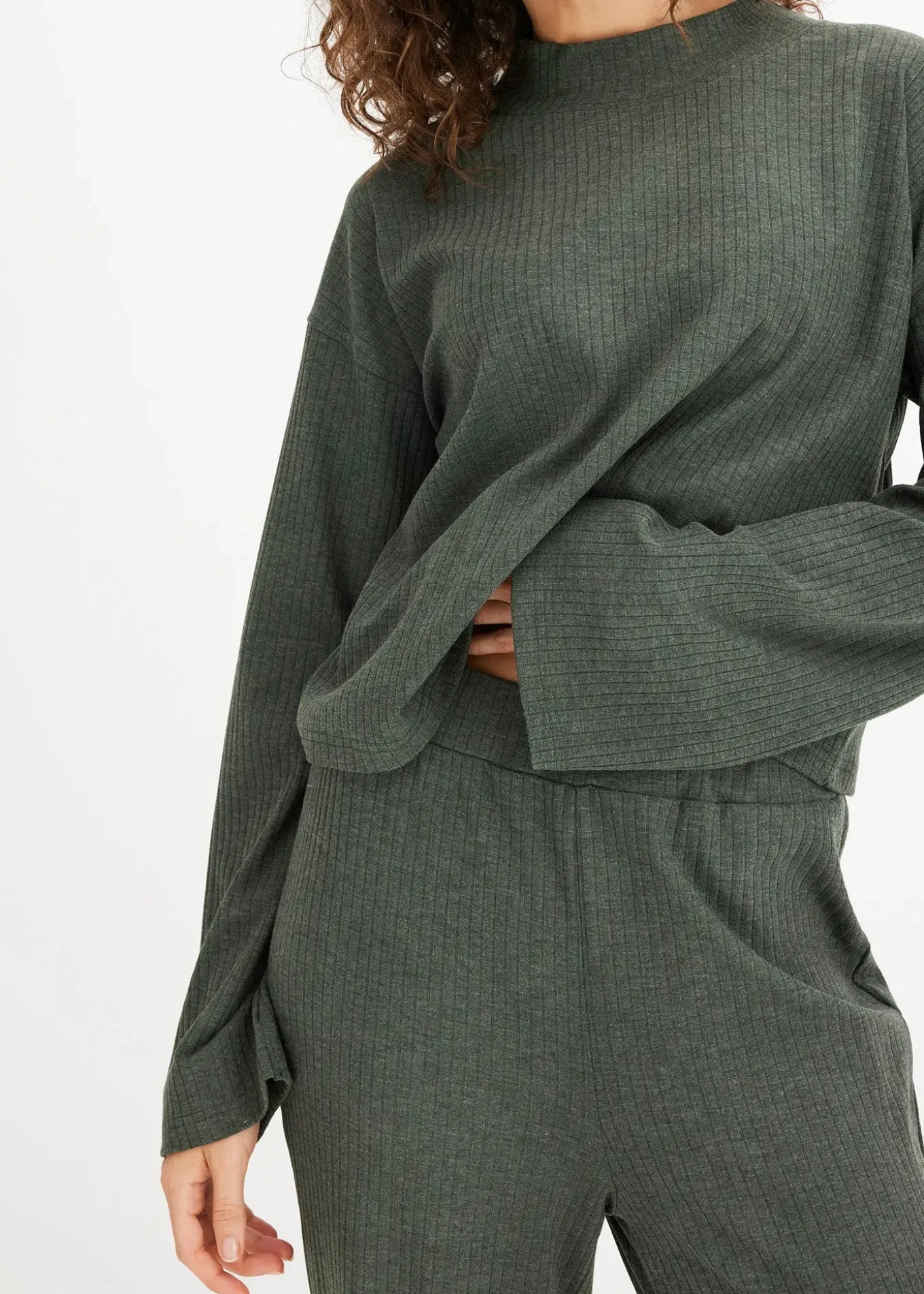 Ensemble d'intérieur oversize en tissu côtelé doux