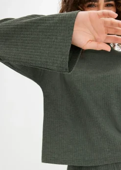 Ensemble d'intérieur oversize en tissu côtelé doux