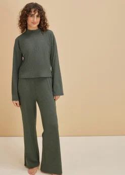 Ensemble d'intérieur oversize en tissu côtelé doux