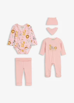 Ensemble naissance 5 pièces 100% coton