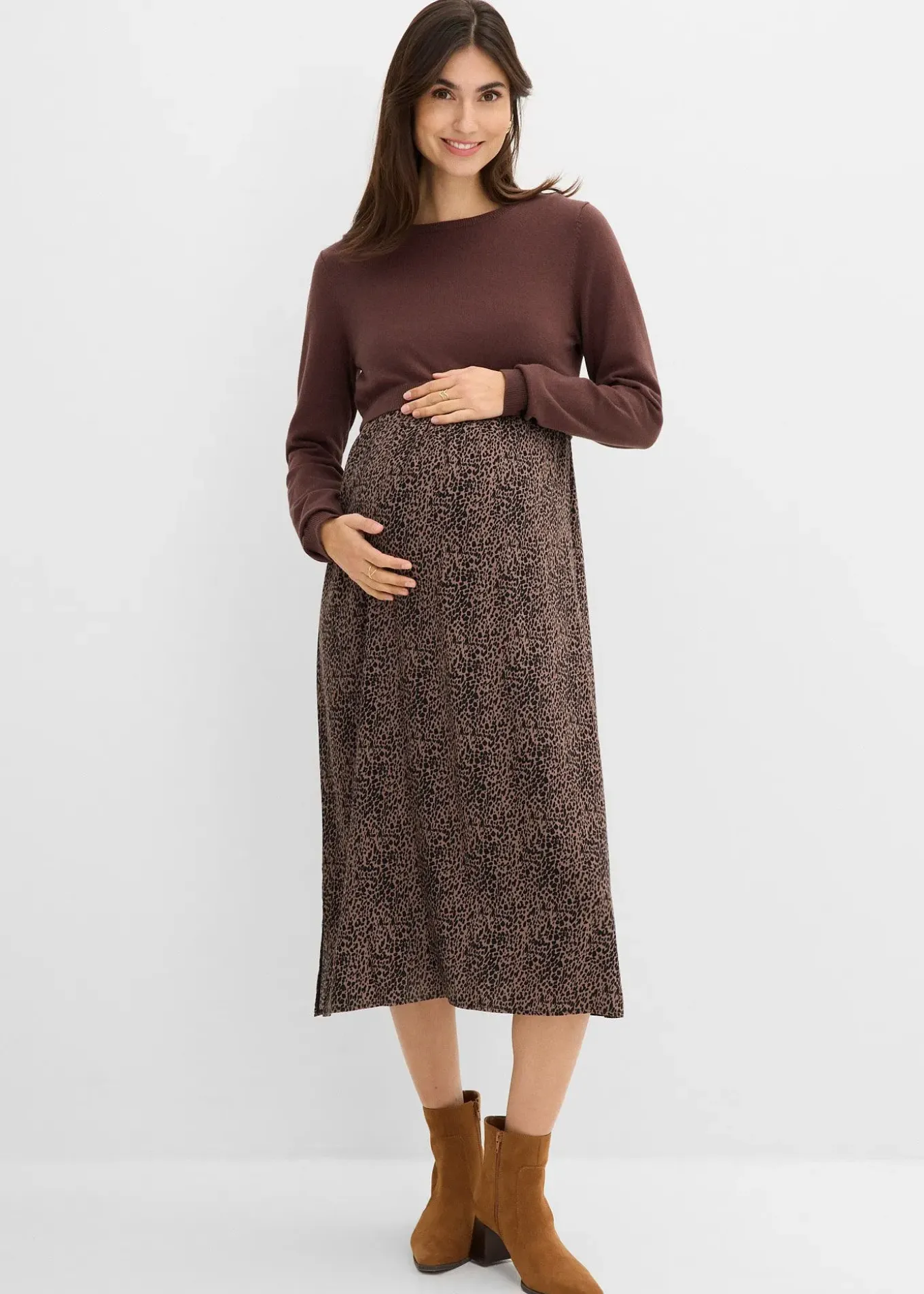 Ensemble robe et pull 3en1 pour la grossesse et l’allaitement (ens. 2 pces)