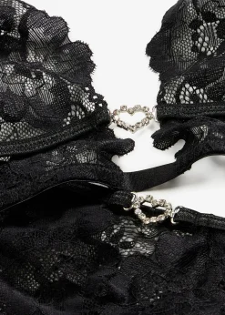 Ensemble soutien-gorge brassière et string ouvert