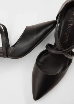 Escarpins à brides croisées et talon fin