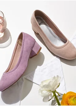 Escarpins à talon carré