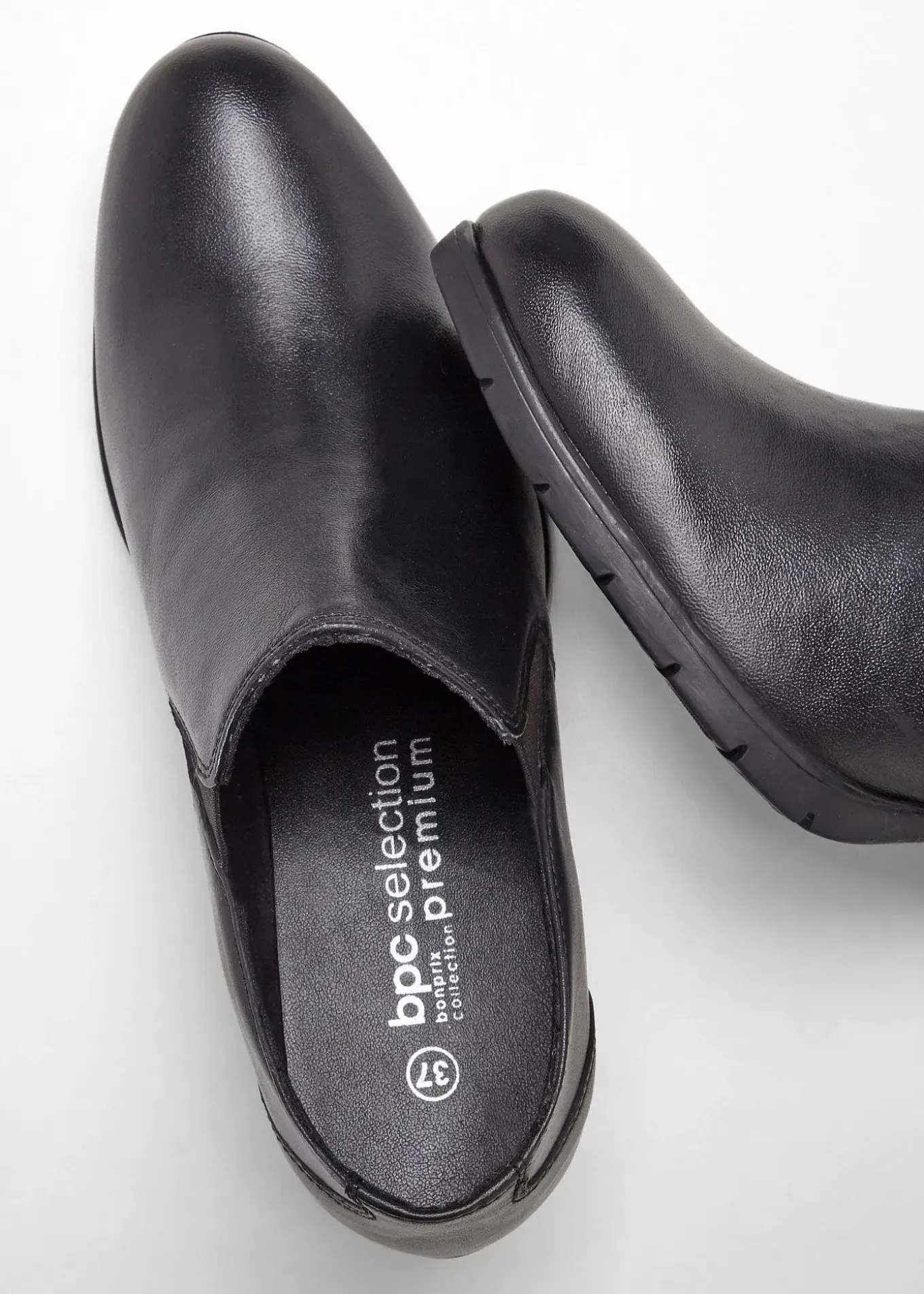 Escarpins emboîtants en cuir