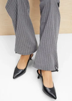 Escarpins slingback à petit talon fin