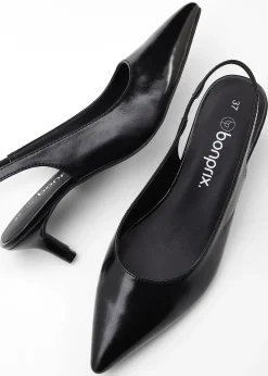 Escarpins slingback à petit talon fin