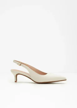 Escarpins slingback à petit talon fin