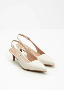 Escarpins slingback à petit talon fin