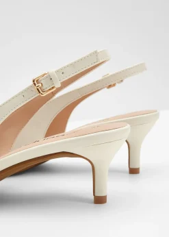 Escarpins slingback à petit talon fin