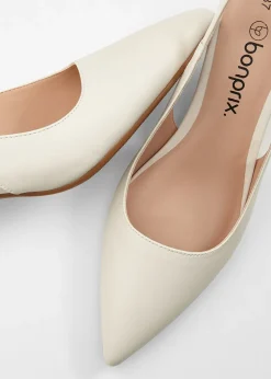 Escarpins slingback à petit talon fin