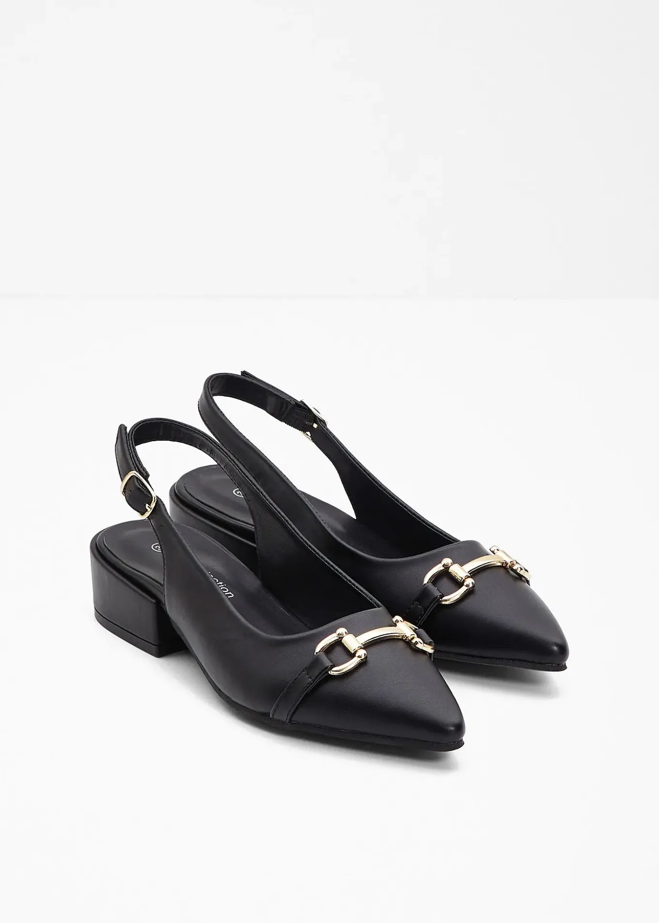 Escarpins slingback à talon plat