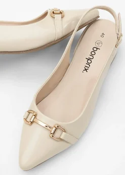 Escarpins slingback à talon plat