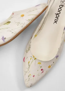 Escarpins slingback à talon plat