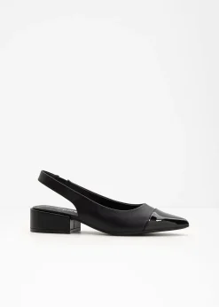 Escarpins slingback à talon plat