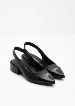 Escarpins slingback à talon plat