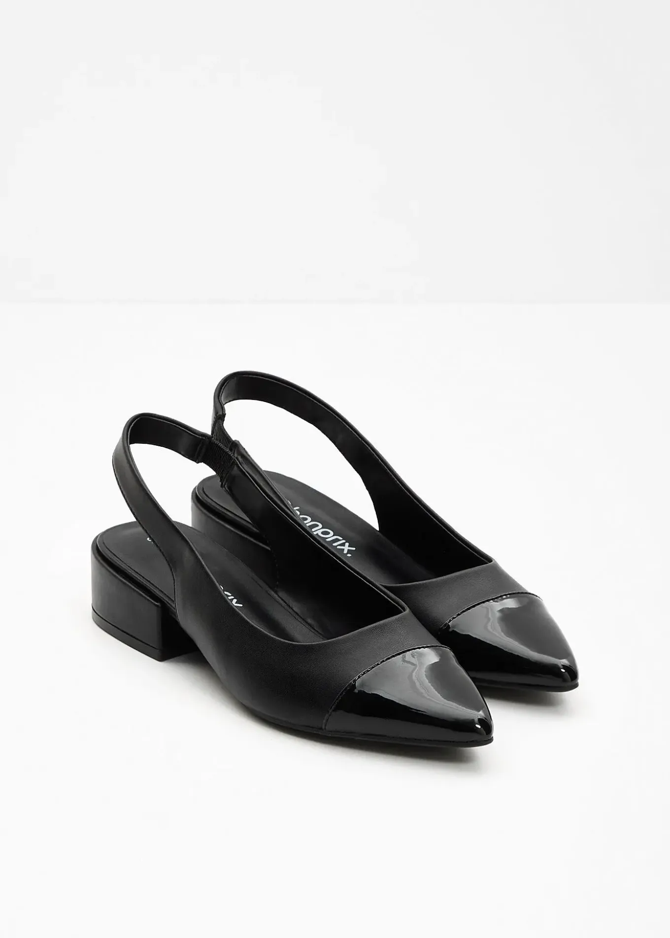 Escarpins slingback à talon plat