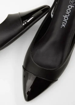 Escarpins slingback à talon plat