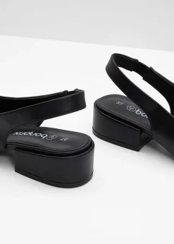 Escarpins slingback à talon plat