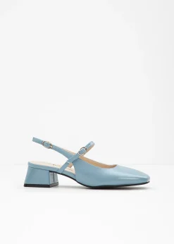 Escarpins slingback avec bride devant